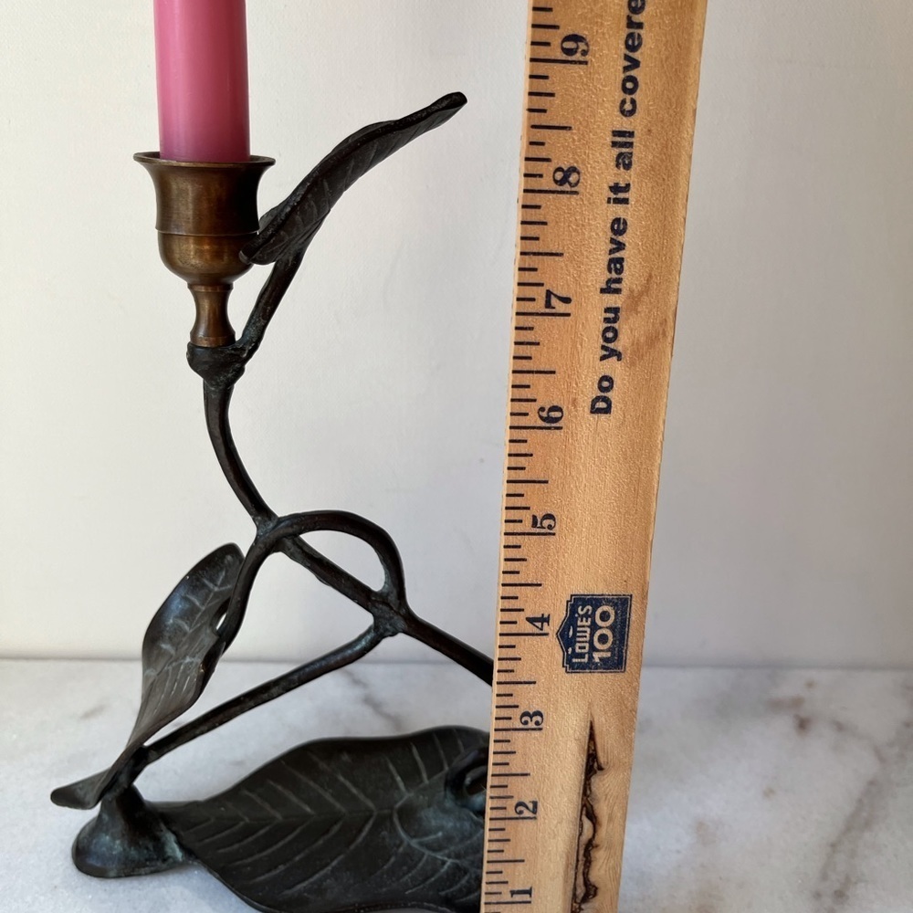 Verdigris Candlestick Holder Rosenthal Netter Art and Crafts - Picture 5 of 8